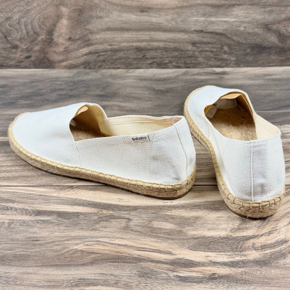 NIB Soludos Dali Original Espadrille Flats Loafers White Canvas 7 - Picture 9 of 12